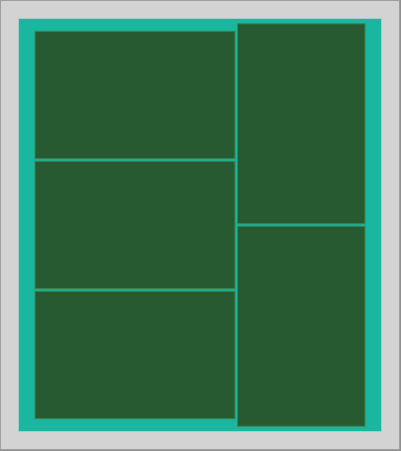 16 x 18 panel layout with five 5.1 x 8 PCBs at 70.8% utilization, rotations allowed